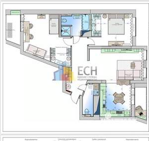 3-к квартира, вторичка, 95м2, 2/21 этаж