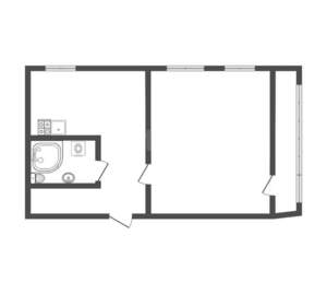1-к квартира, вторичка, 35м2, 3/3 этаж