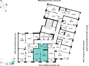 1-к квартира, вторичка, 39м2, 6/15 этаж