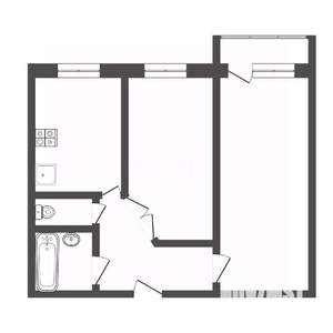 2-к квартира, вторичка, 50м2, 5/6 этаж