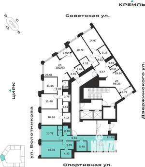 2-к квартира, вторичка, 79м2, 2/10 этаж