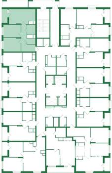 2-к квартира, вторичка, 59м2, 22/25 этаж