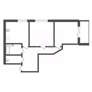 2-к квартира, вторичка, 62м2, 9/22 этаж
