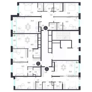 3-к квартира, строящийся дом, 112м2, 5/8 этаж