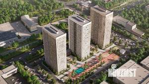 1-к квартира, строящийся дом, 36м2, 8/25 этаж