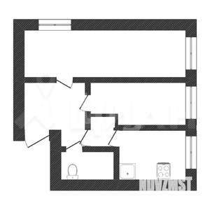 2-к квартира, вторичка, 43м2, 2/3 этаж