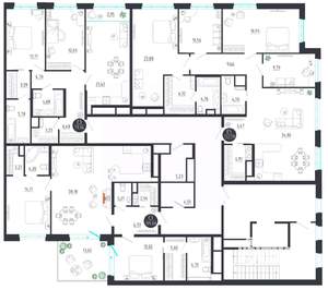4-к квартира, строящийся дом, 132м2, 8/8 этаж