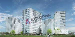 1-к квартира, строящийся дом, 35м2, 2/15 этаж