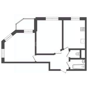 2-к квартира, вторичка, 56м2, 20/25 этаж