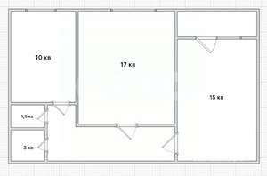 2-к квартира, вторичка, 50м2, 8/9 этаж