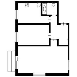 2-к квартира, вторичка, 44м2, 4/5 этаж