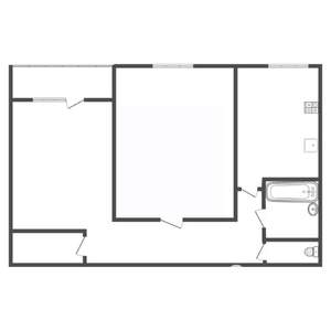 2-к квартира, вторичка, 52м2, 6/9 этаж