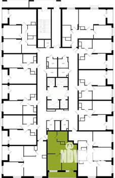 1-к квартира, вторичка, 51м2, 25/25 этаж