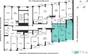 2-к квартира, вторичка, 86м2, 4/9 этаж
