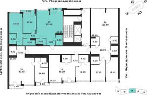 2-к квартира, вторичка, 118м2, 6/9 этаж