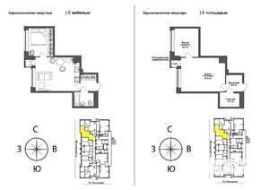 1-к квартира, вторичка, 39м2, 1/17 этаж