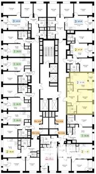 2-к квартира, вторичка, 52м2, 2/25 этаж