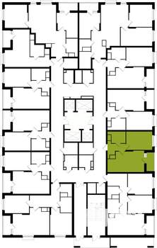 1-к квартира, вторичка, 41м2, 25/25 этаж