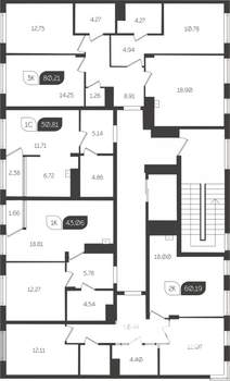3-к квартира, вторичка, 80м2, 2/4 этаж