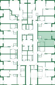 1-к квартира, вторичка, 39м2, 2/25 этаж