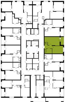 1-к квартира, вторичка, 40м2, 13/25 этаж