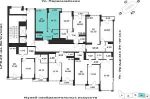 1-к квартира, вторичка, 46м2, 3/9 этаж