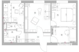 2-к квартира, вторичка, 52м2, 1/9 этаж