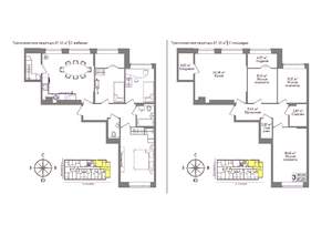3-к квартира, сданный дом, 86м2, 7/9 этаж