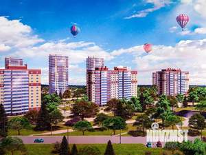 2-к квартира, строящийся дом, 45м2, 12/14 этаж