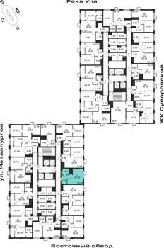 Студия квартира, строящийся дом, 28м2, 20/25 этаж