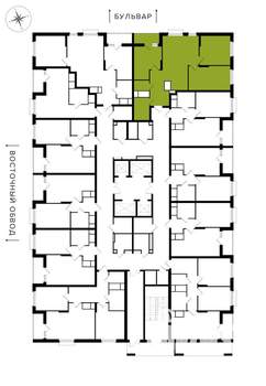 3-к квартира, вторичка, 77м2, 8/25 этаж