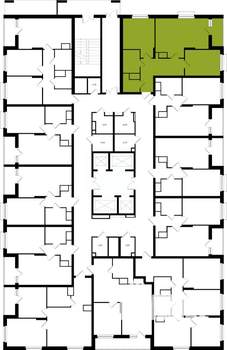 2-к квартира, вторичка, 66м2, 25/25 этаж