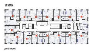 2-к квартира, вторичка, 54м2, 17/19 этаж
