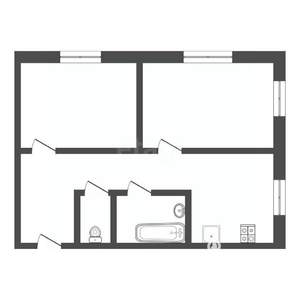 2-к квартира, вторичка, 52м2, 1/2 этаж