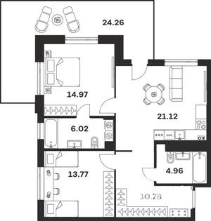 Фото квартиры на продажу (1)