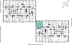 2-к квартира, вторичка, 47м2, 25/25 этаж