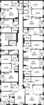 2-к квартира, вторичка, 69м2, 2/9 этаж