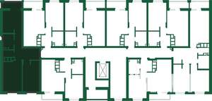 3-к квартира, строящийся дом, 59м2, 1/9 этаж