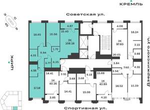 3-к квартира, вторичка, 108м2, 7/10 этаж