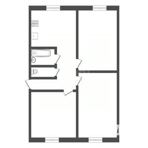 3-к квартира, вторичка, 63м2, 1/5 этаж