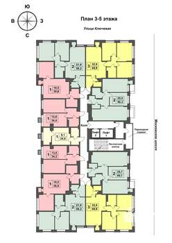 2-к квартира, вторичка, 58м2, 5/17 этаж