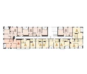 3-к квартира, строящийся дом, 62м2, 2/5 этаж