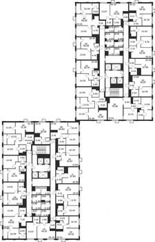 1-к квартира, строящийся дом, 45м2, 10/25 этаж