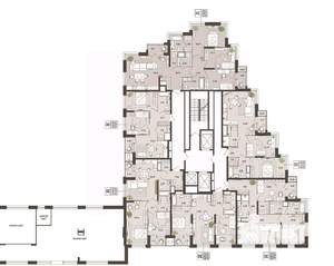 2-к квартира, вторичка, 82м2, 2/21 этаж