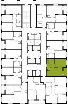 1-к квартира, вторичка, 40м2, 4/25 этаж