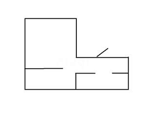 1-к квартира, вторичка, 29м2, 1/2 этаж
