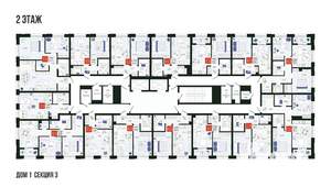 2-к квартира, вторичка, 55м2, 2/19 этаж