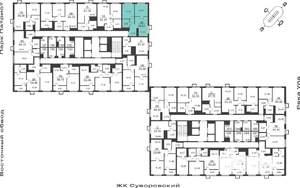 2-к квартира, вторичка, 47м2, 25/25 этаж