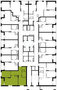 2-к квартира, вторичка, 66м2, 25/25 этаж