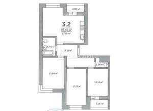 3-к квартира, вторичка, 93м2, 11/12 этаж